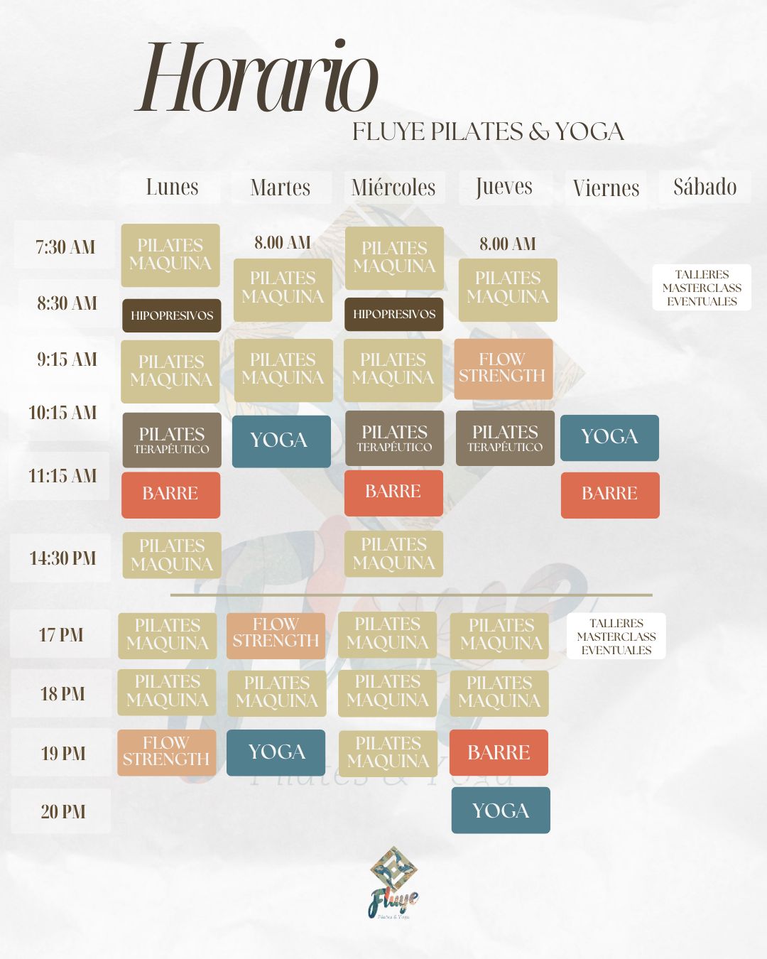 Horario Pilates & Yoga
