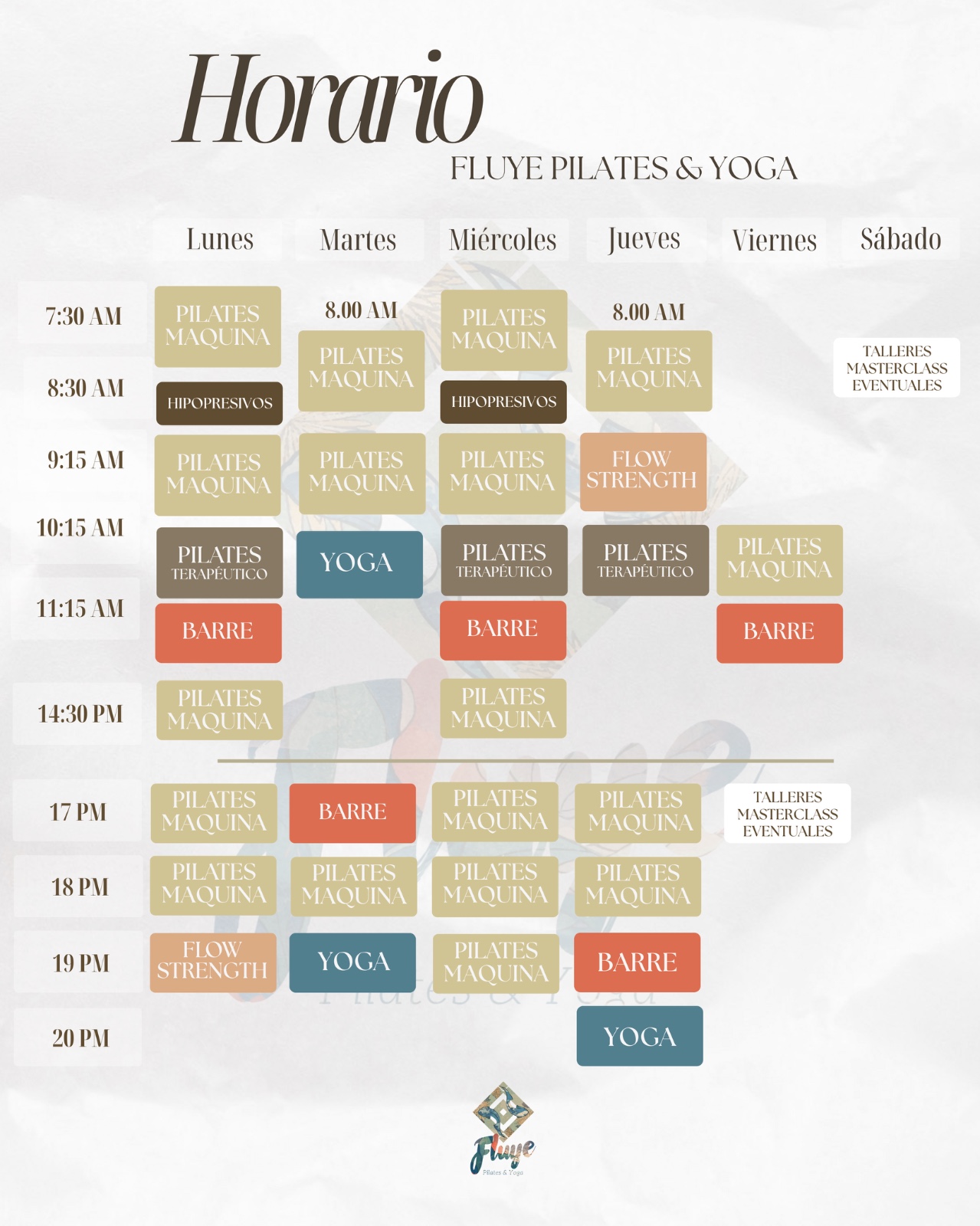 Horario Pilates & Yoga