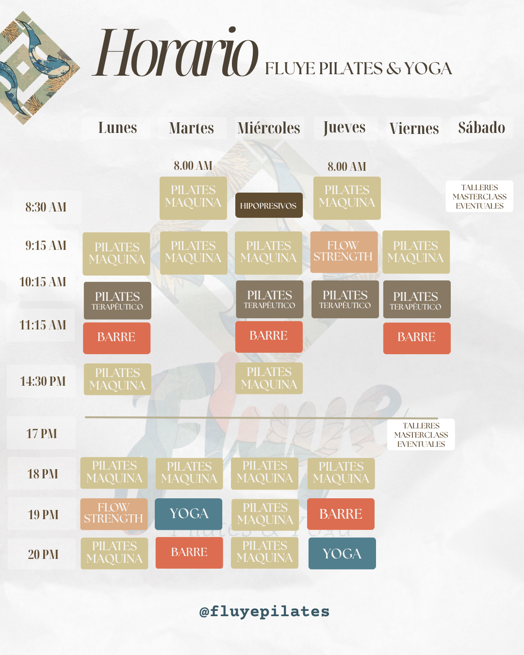 Horario Pilates & Yoga